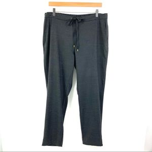 EILEEN FISHER Pants Grey Wool & Spandex Drawstring Pants G10